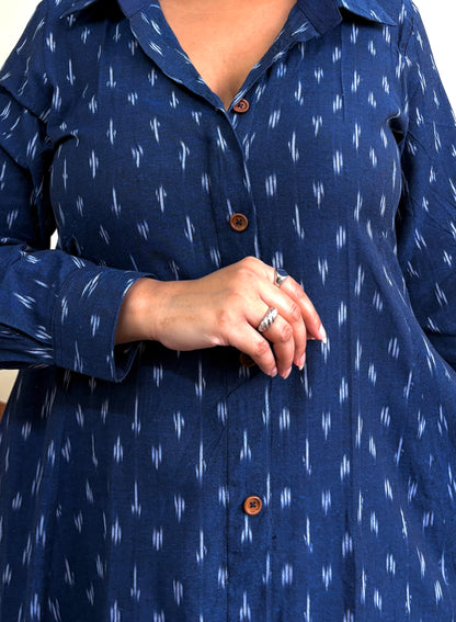 Midnight Blue Extra Flare Shirt