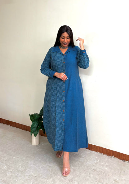 Sapphire Teal Straight Shirt