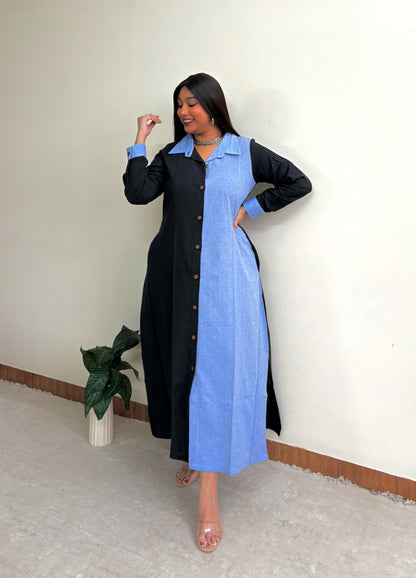 Blue Ebony Straight Shirt