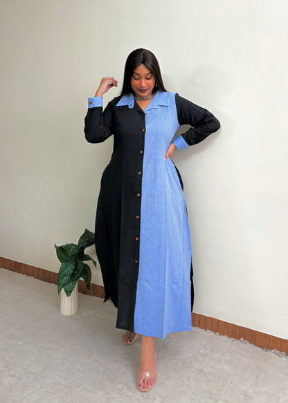 Blue Ebony Straight Shirt