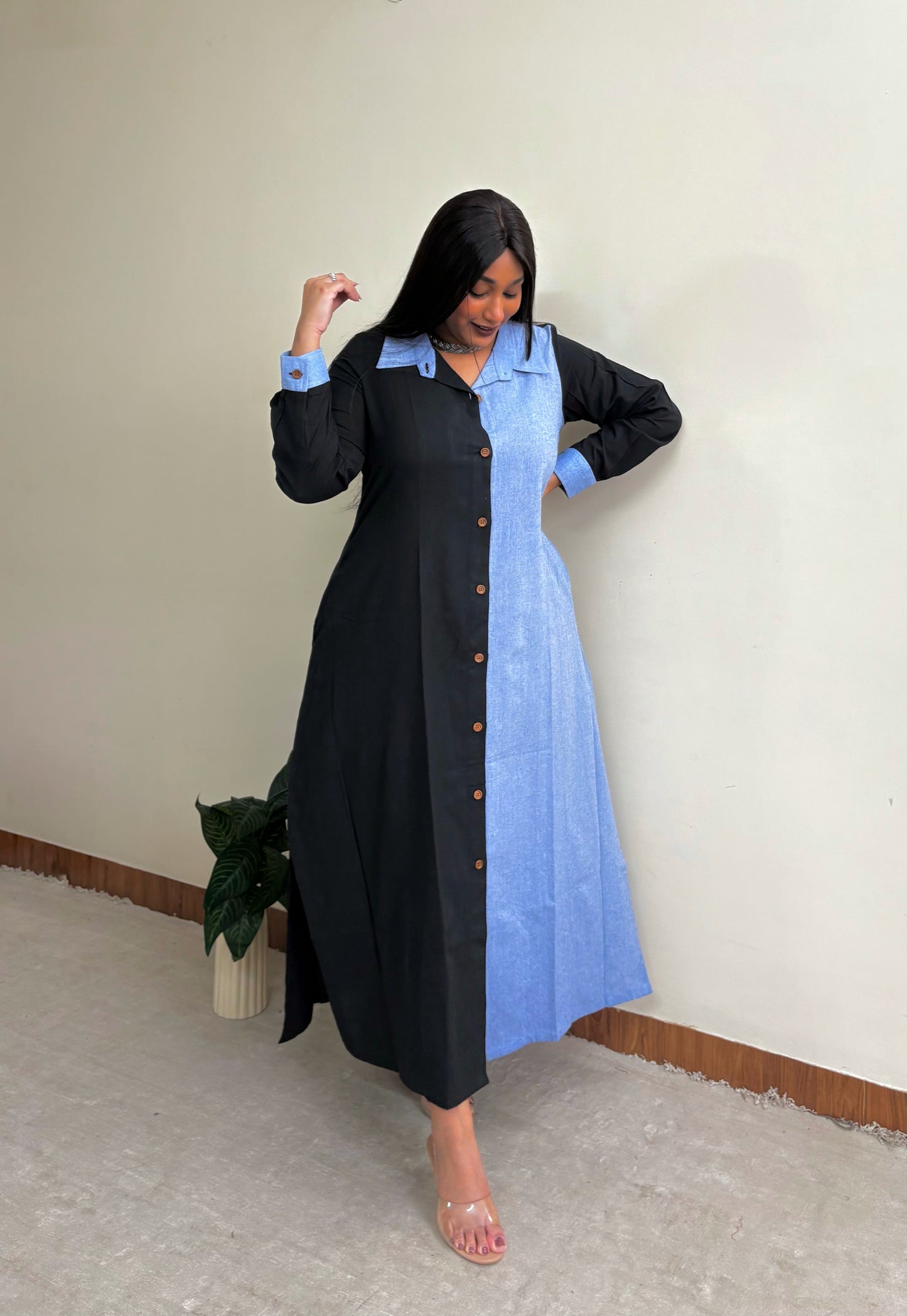 Blue Ebony Straight Shirt
