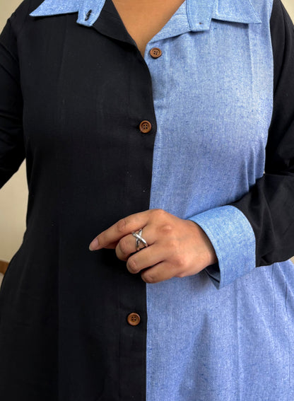 Blue Ebony Straight Shirt