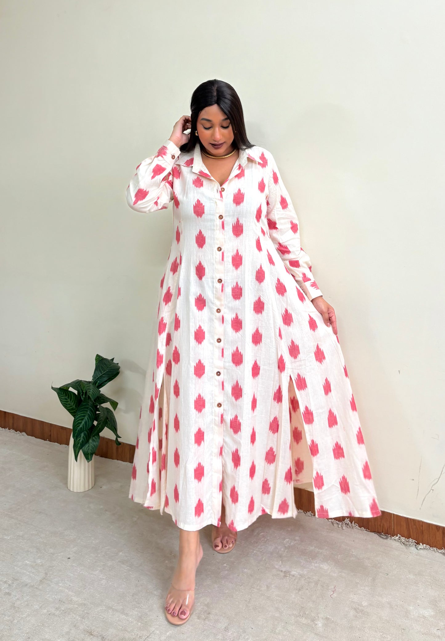 Peach Extra Flare Shirt