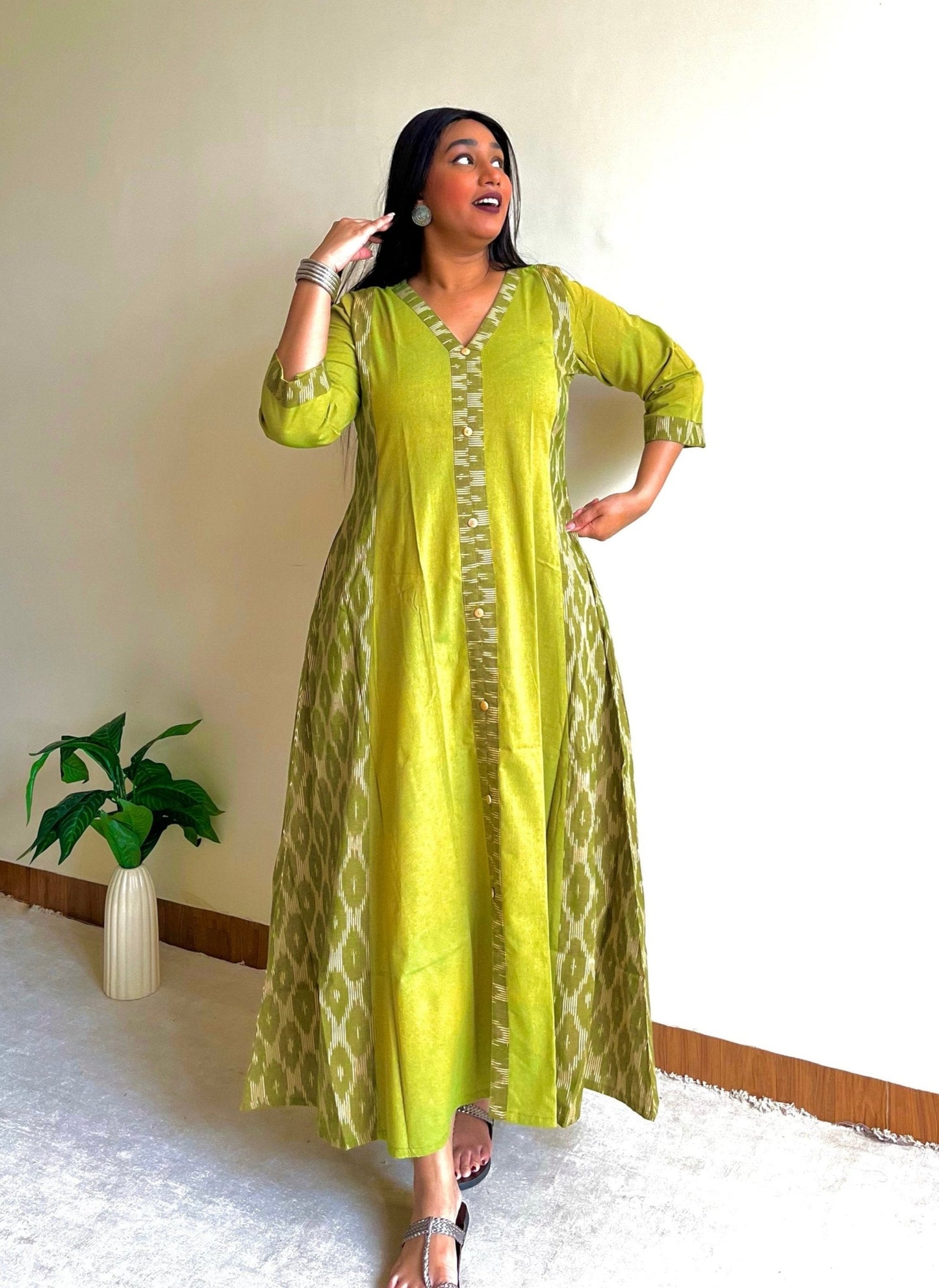 Maryam A-line Patchwork Dress