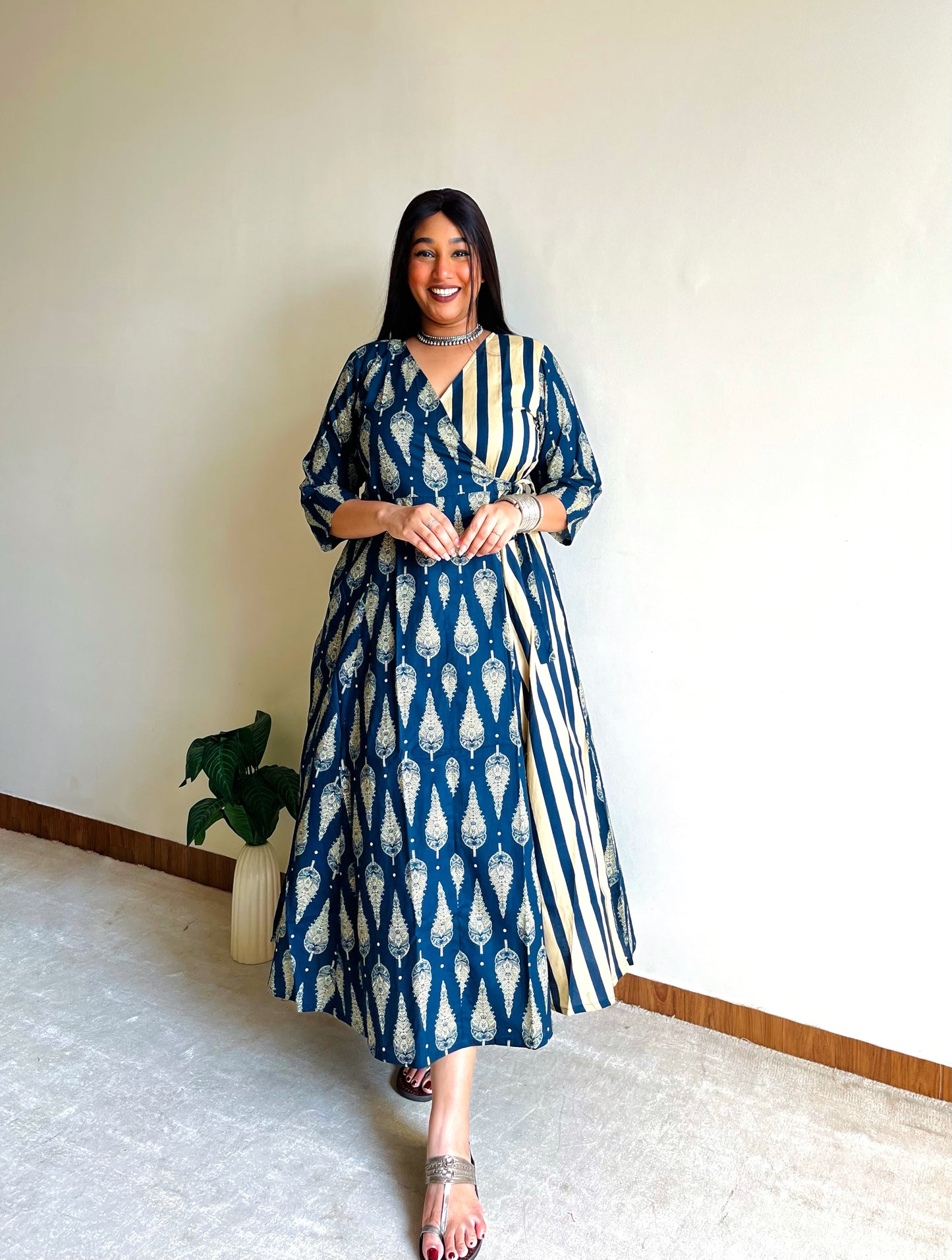 Rysa Half & Half Wrap Dress
