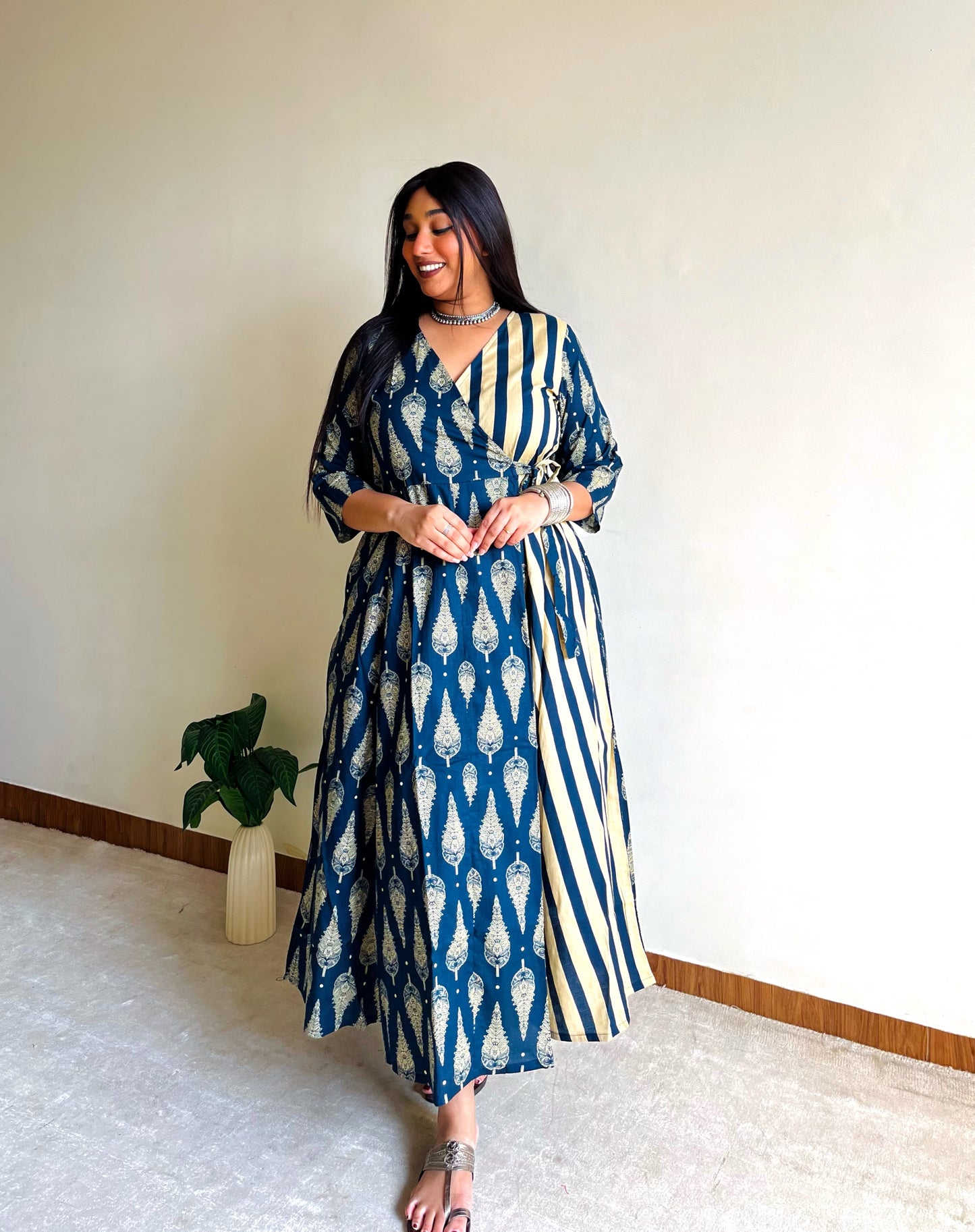 Rysa Half & Half Wrap Dress