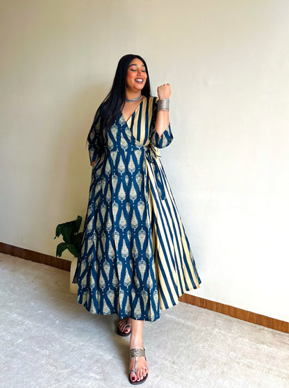 Rysa Half & Half Wrap Dress