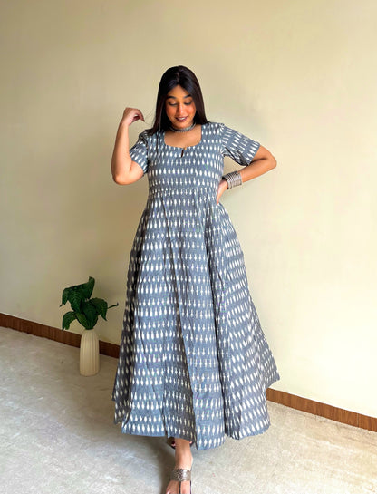 Sahira Grey Flare Dress (S)
