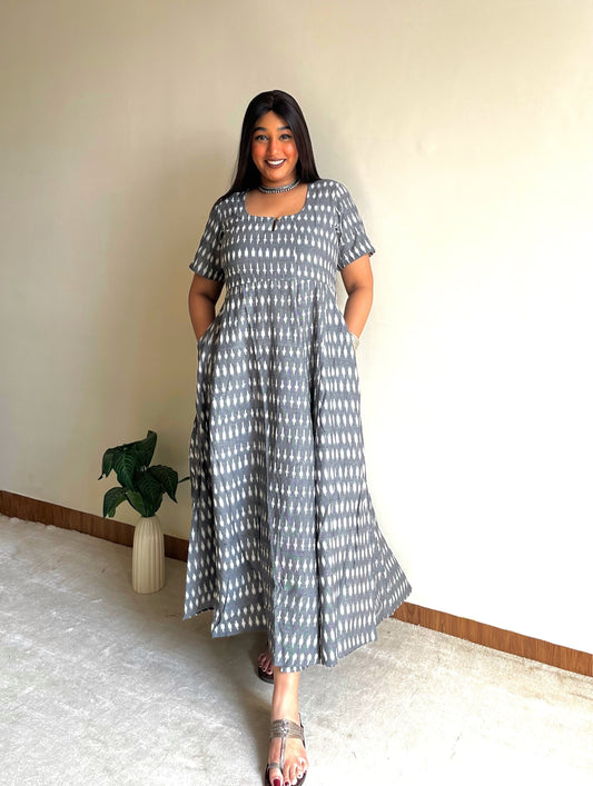 Sahira Grey Flare Dress (S)