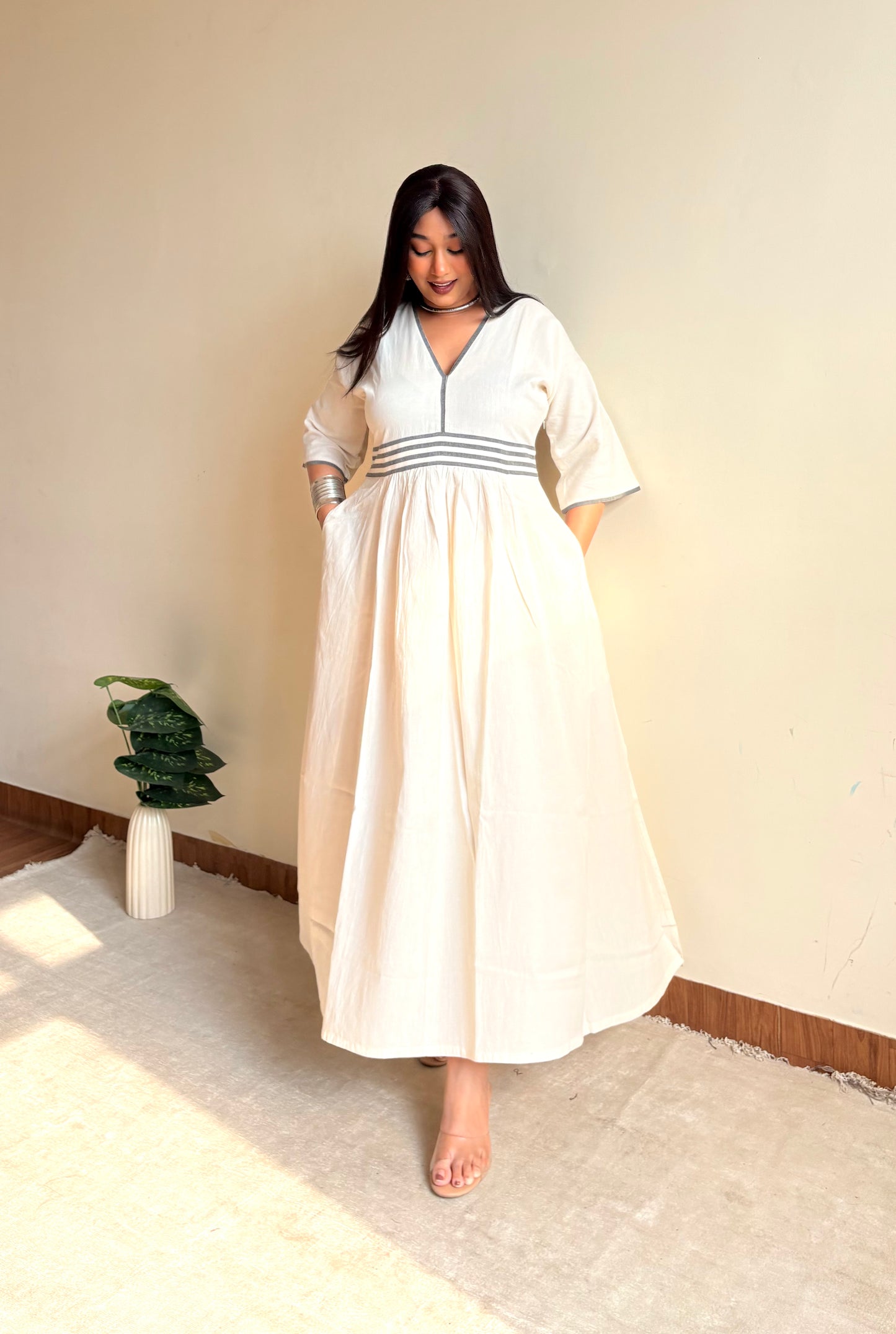 Fia Ikat Fit & Flare Dress