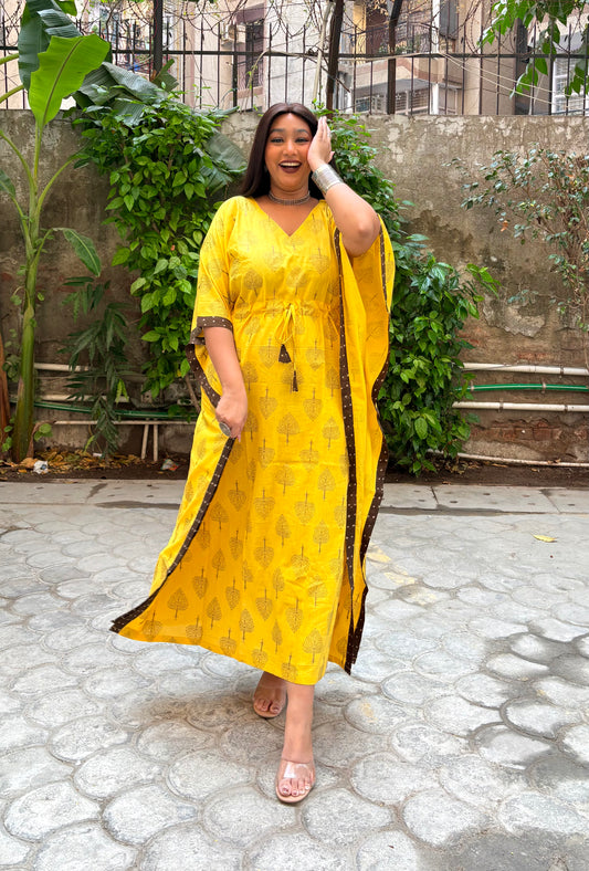 Sunshine Yellow Kaftan