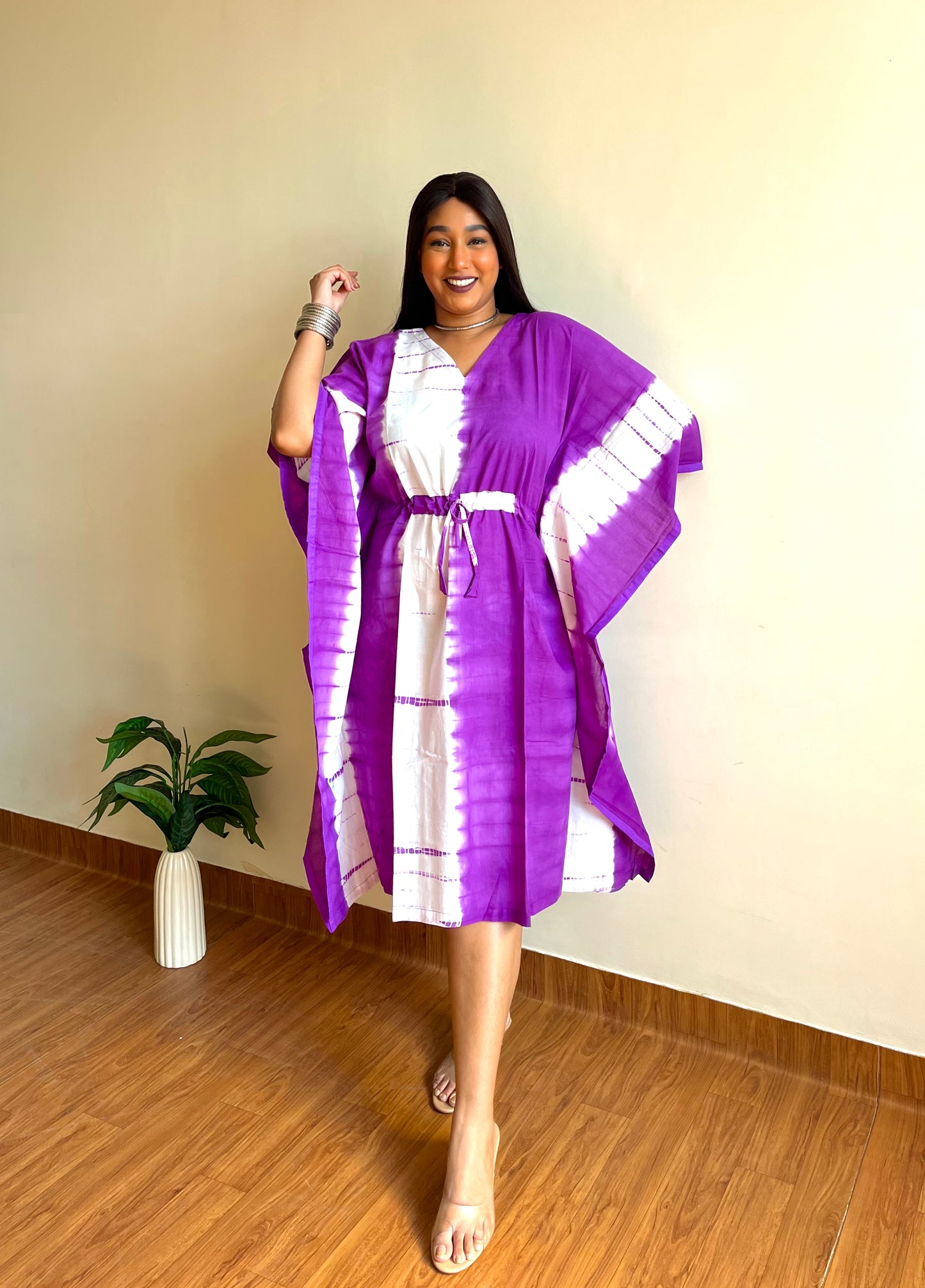 Purple Natural Dye Kaftan (S)