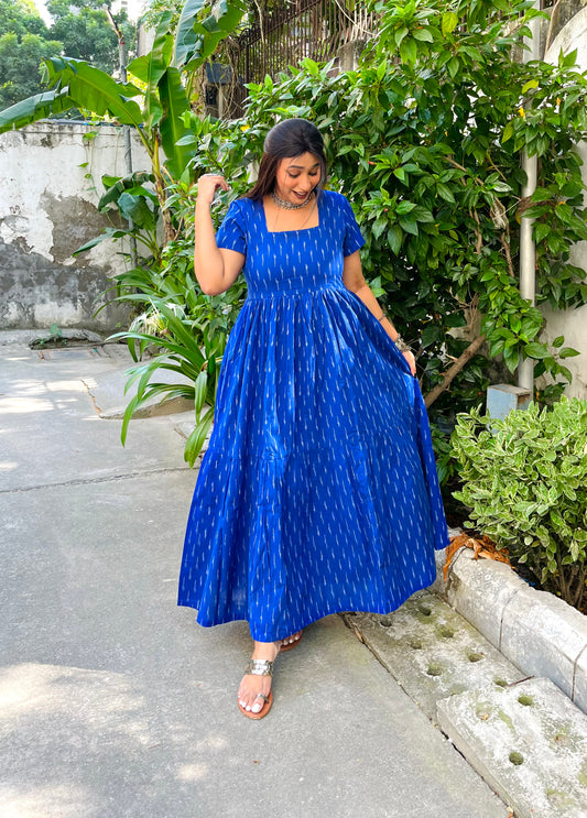 Ink Blue Tier Dress