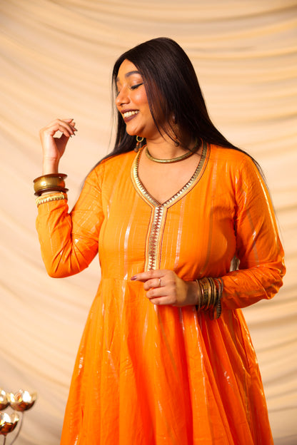 Rysa Saffron Anarkali