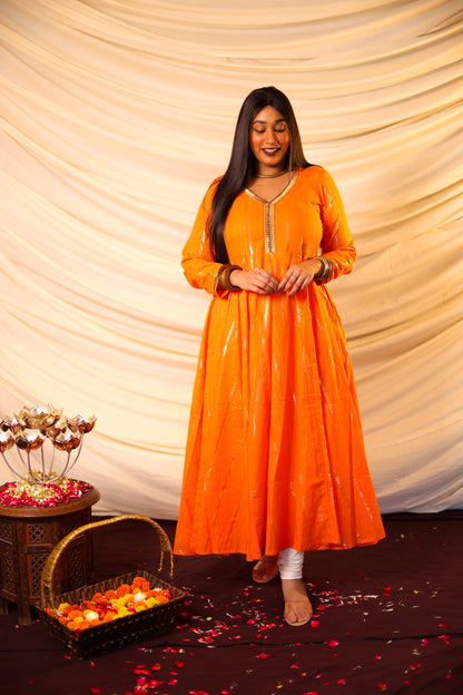 Rysa Saffron Anarkali