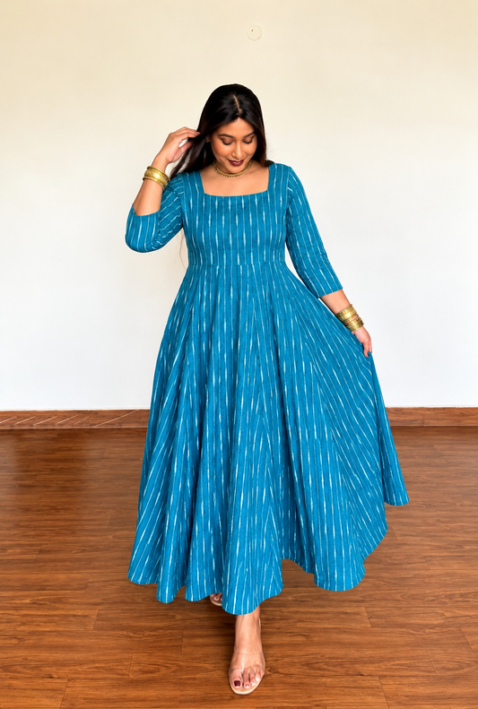 Ada Blue Anarkali Dress