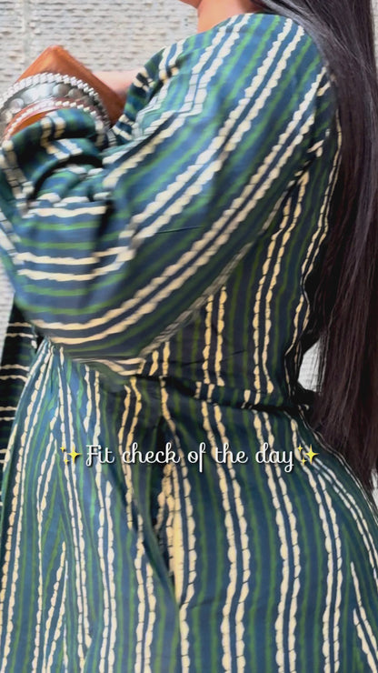 Daphne Green Knot Dress