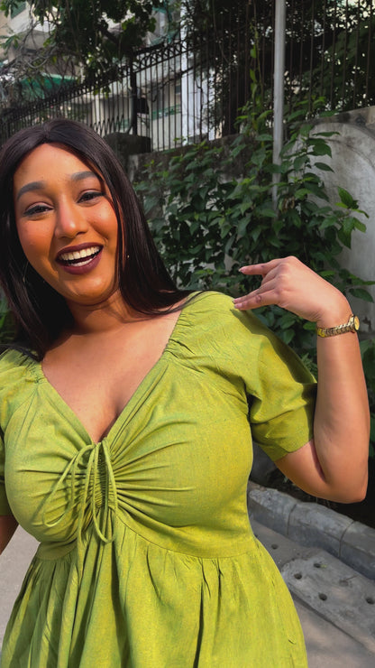 Lime Green Anabelle Dress
