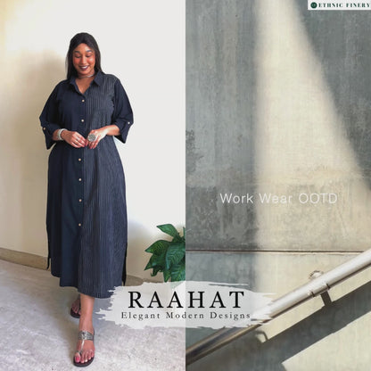 Safah Half & Half Shirt Dress