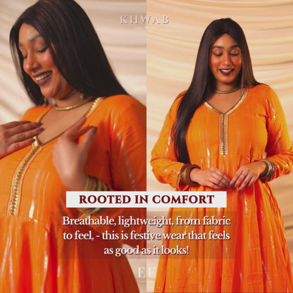 Rysa Saffron Anarkali