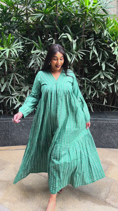 Zenia Mint Tier Dress (S)
