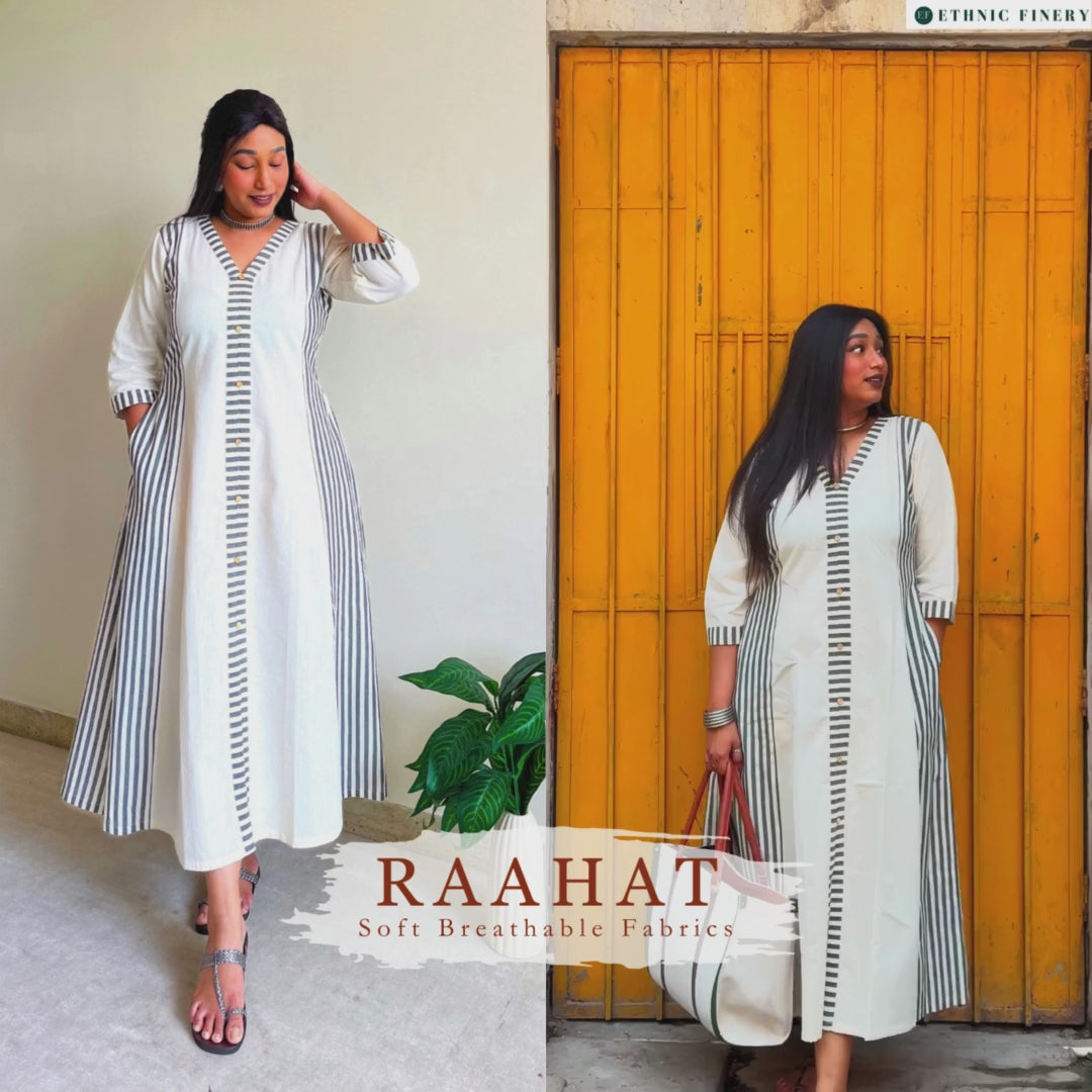 Sanaya A-line Patchwork Dress – Ethnic Finery
