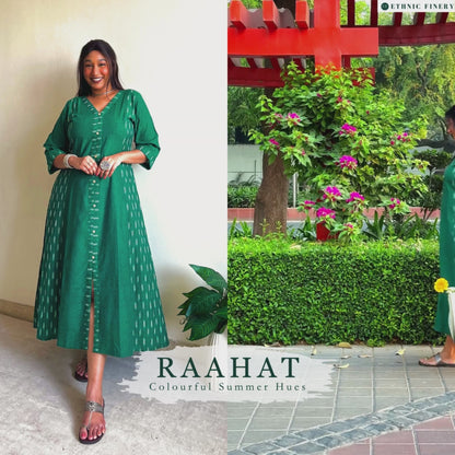 Reha A-line Patchwork Dress