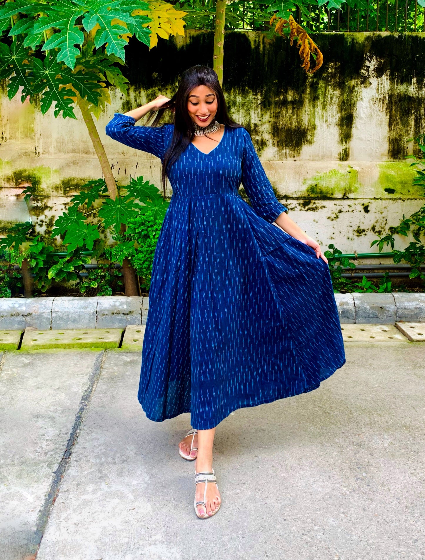 Gargi Blue Anarkali